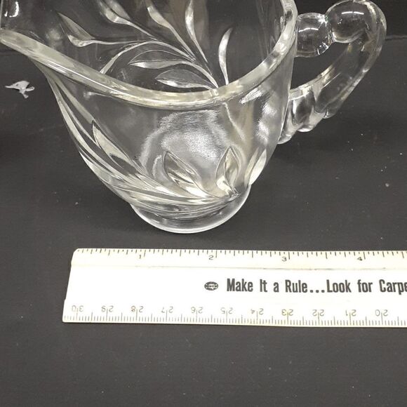 3 pc. bundle of Indiana glass willow oleander & magnolia leaf sugar, creamer set - Picture 10 of 10
